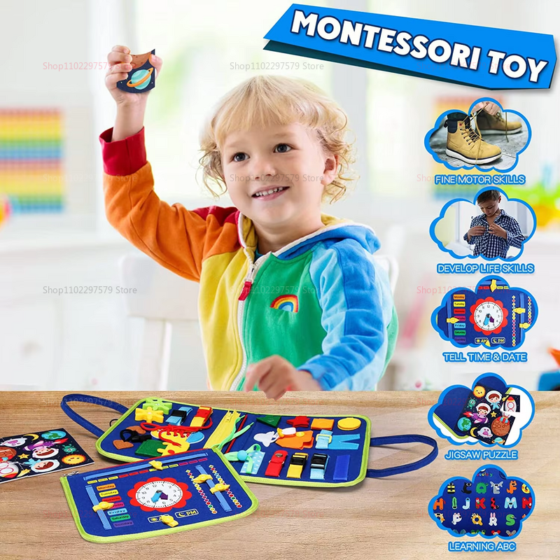 Toddler Busy Board for Montess - Kids Education Calculator recension och pris