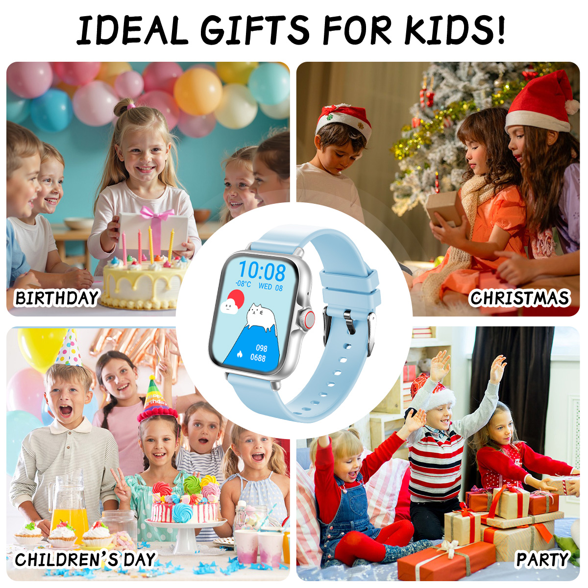2026 Kids Smartwatch 1.83” HD  - Kids Education Calculator recension och pris